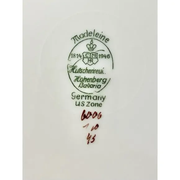 Hutschenreuther & Royal York “Bridal Bouquet (Madeleine)” 6 Dinner Plates 9 5/8” Dinnerware